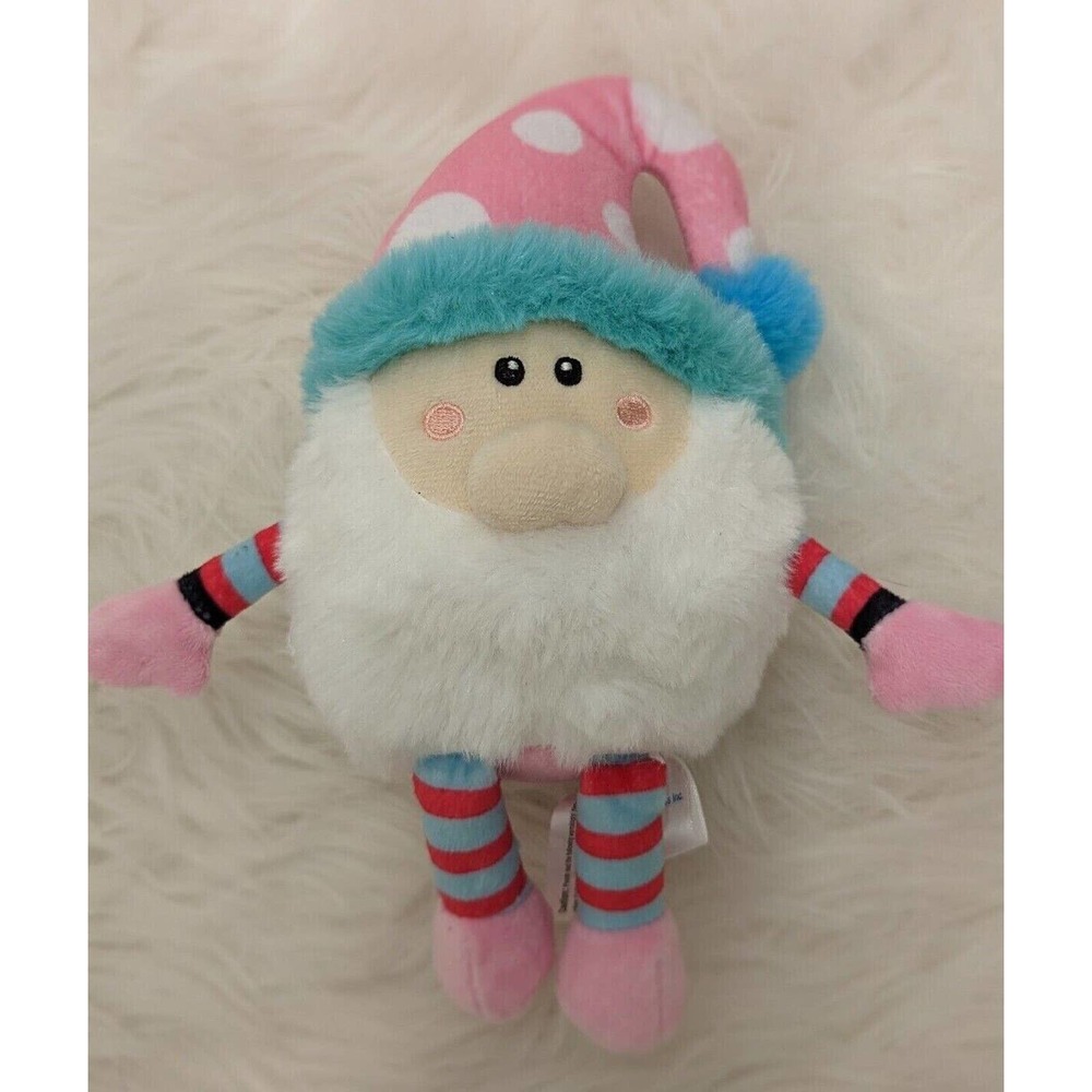 Two 2 Scoops Small Plush Pink & Blue Christmas Gnome Pastel Gnome 9" | Stuffed